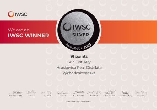 certifikát londýn grič distillery